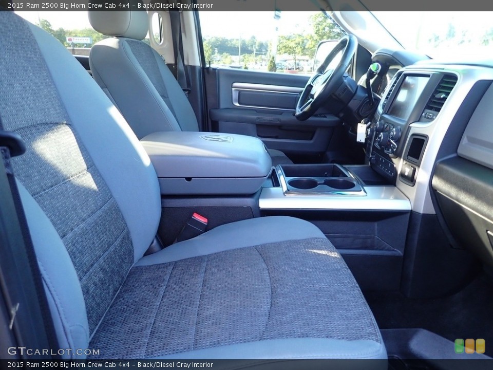 Black/Diesel Gray Interior Front Seat for the 2015 Ram 2500 Big Horn Crew Cab 4x4 #142856864