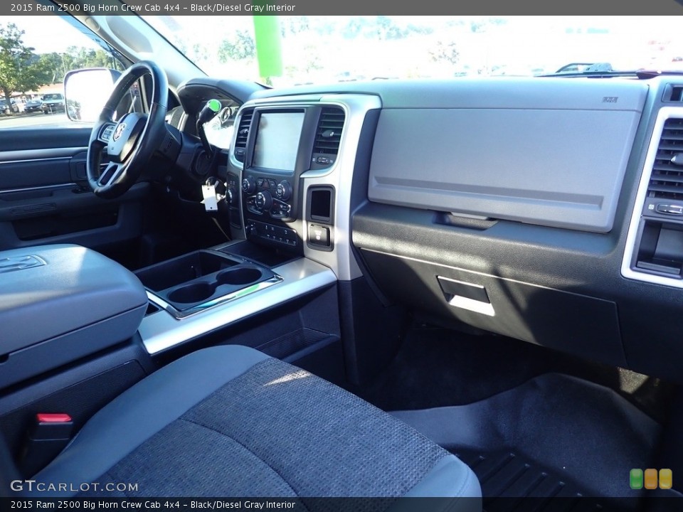 Black/Diesel Gray Interior Dashboard for the 2015 Ram 2500 Big Horn Crew Cab 4x4 #142856885