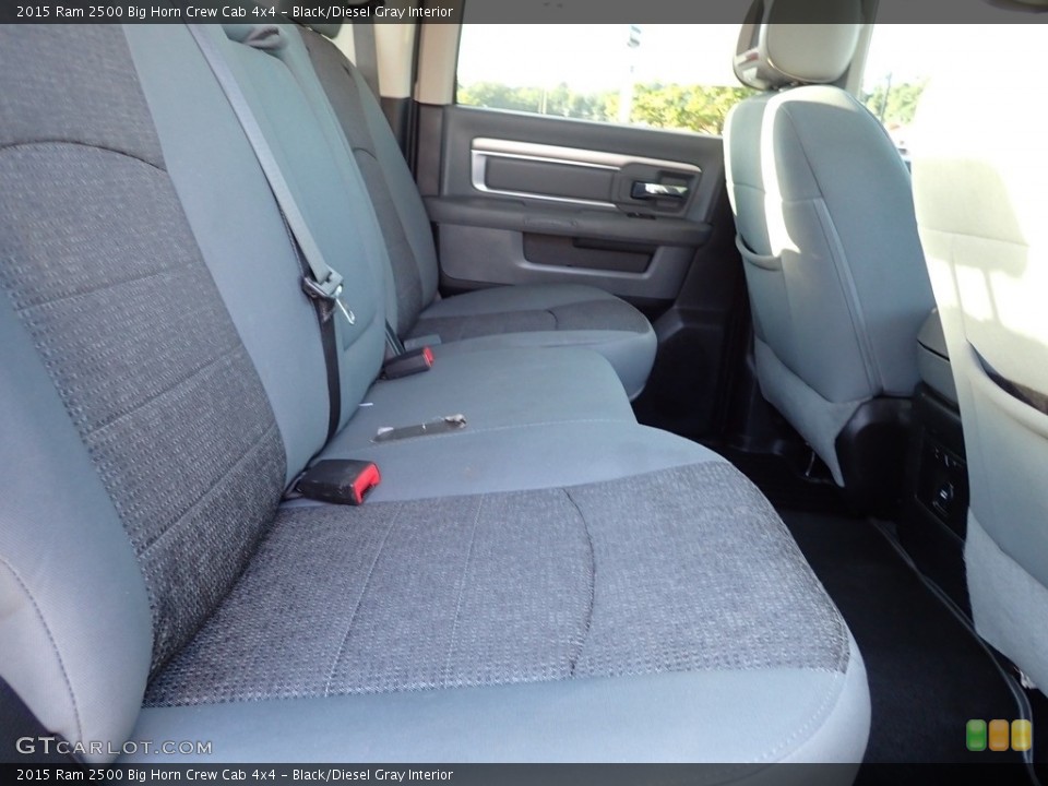 Black/Diesel Gray Interior Rear Seat for the 2015 Ram 2500 Big Horn Crew Cab 4x4 #142856941