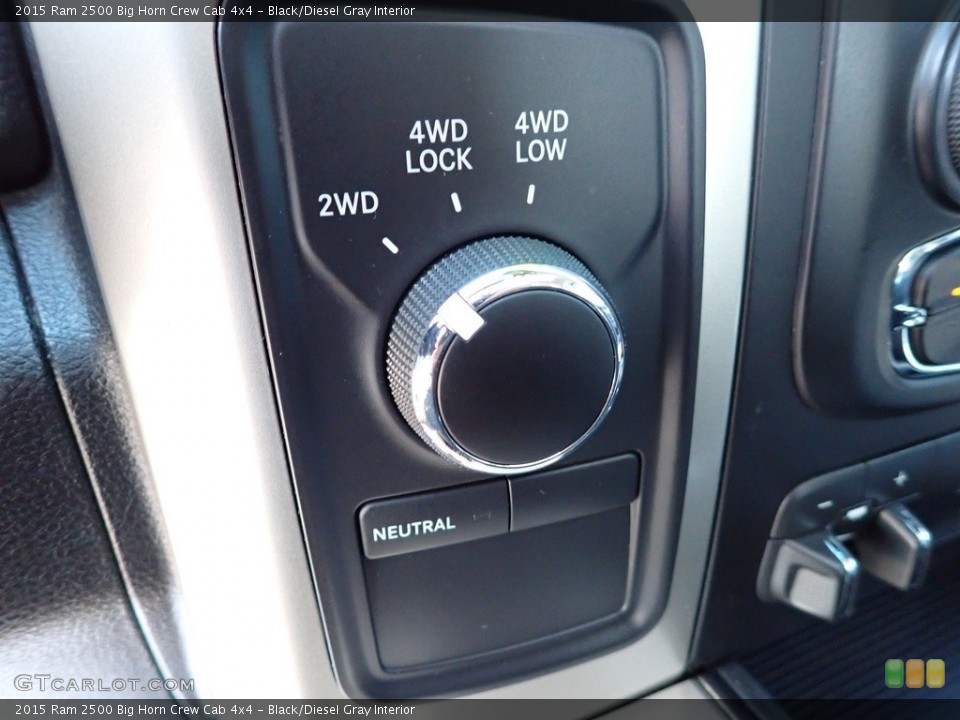 Black/Diesel Gray Interior Controls for the 2015 Ram 2500 Big Horn Crew Cab 4x4 #142857113