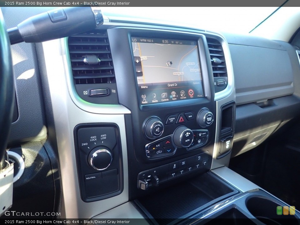 Black/Diesel Gray Interior Controls for the 2015 Ram 2500 Big Horn Crew Cab 4x4 #142857206
