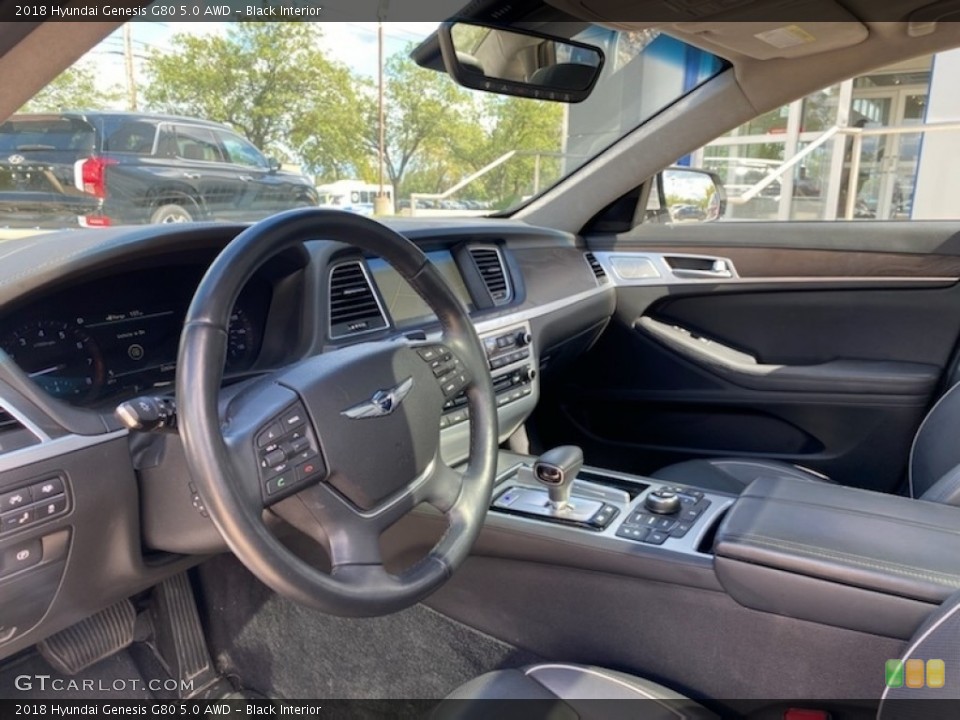 Black Interior Photo for the 2018 Hyundai Genesis G80 5.0 AWD #142857806