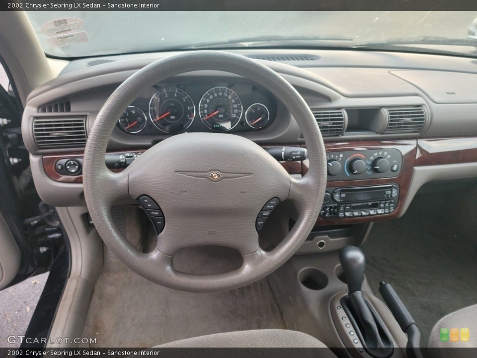 Sandstone Interior Dashboard for the 2002 Chrysler Sebring LX Sedan #142858931