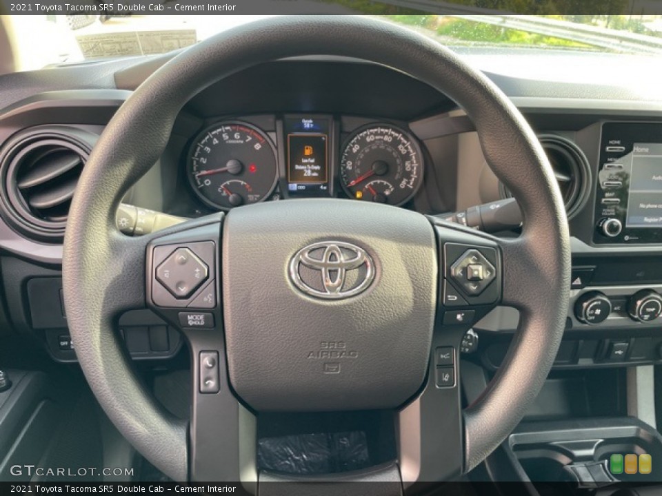 Cement Interior Steering Wheel for the 2021 Toyota Tacoma SR5 Double Cab #142861278