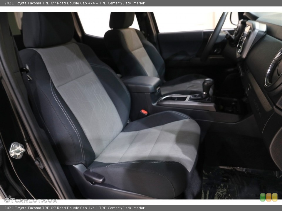 TRD Cement/Black Interior Front Seat for the 2021 Toyota Tacoma TRD Off Road Double Cab 4x4 #142864872