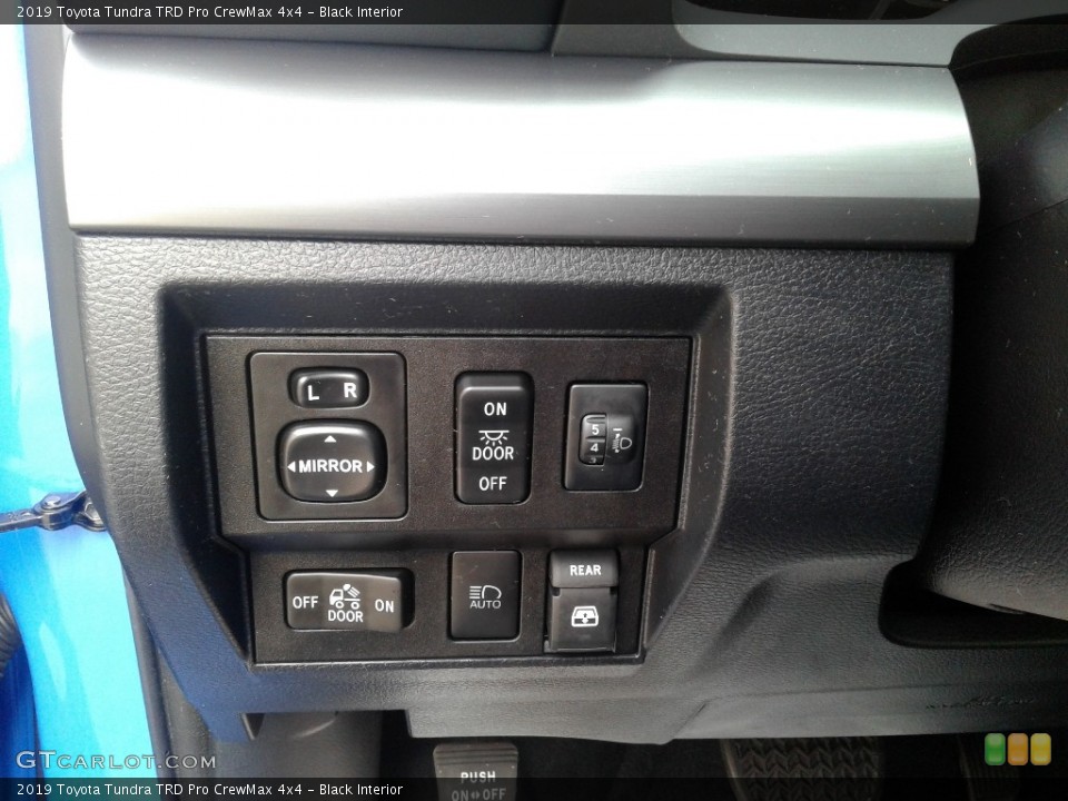 Black Interior Controls for the 2019 Toyota Tundra TRD Pro CrewMax 4x4 #142870017