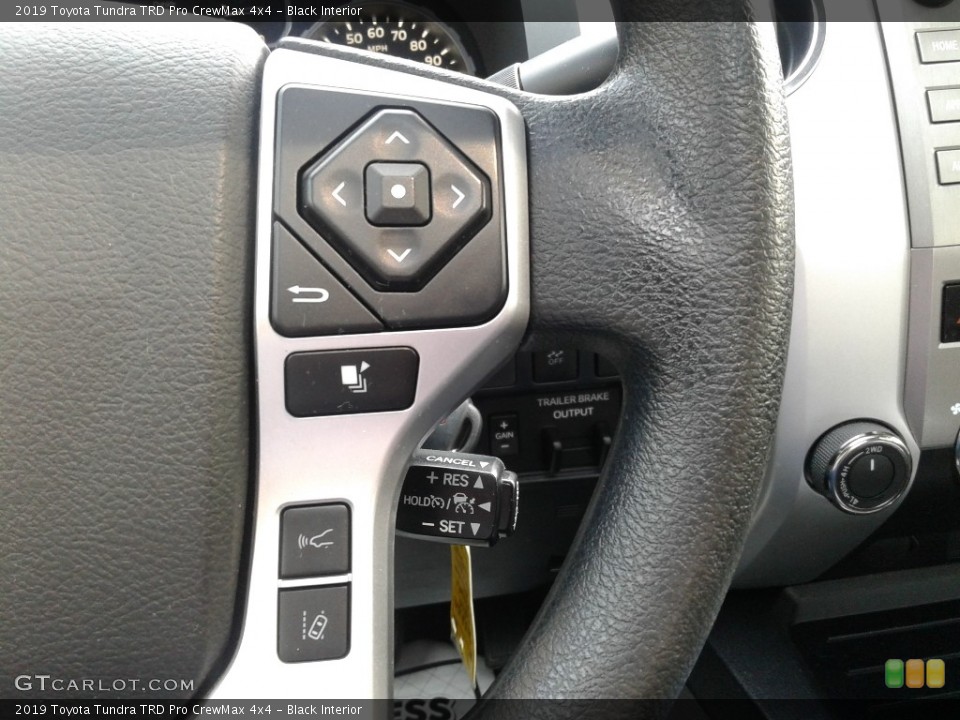 Black Interior Steering Wheel for the 2019 Toyota Tundra TRD Pro CrewMax 4x4 #142870059