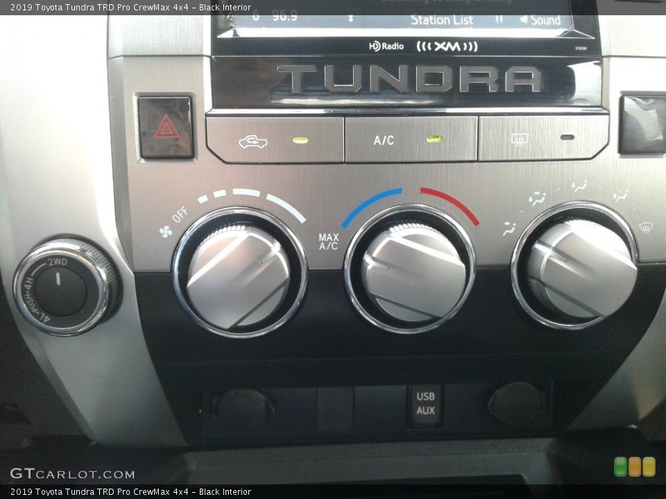 Black Interior Controls for the 2019 Toyota Tundra TRD Pro CrewMax 4x4 #142870176