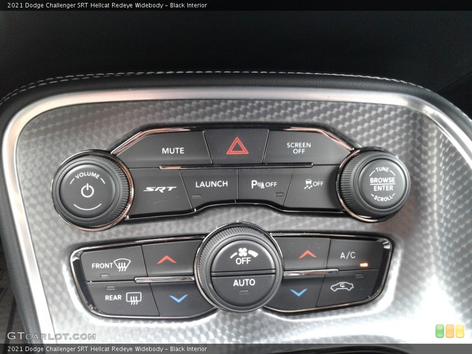 Black Interior Controls for the 2021 Dodge Challenger SRT Hellcat Redeye Widebody #142870884