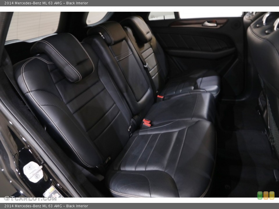 Black Interior Rear Seat for the 2014 Mercedes-Benz ML 63 AMG #142871400