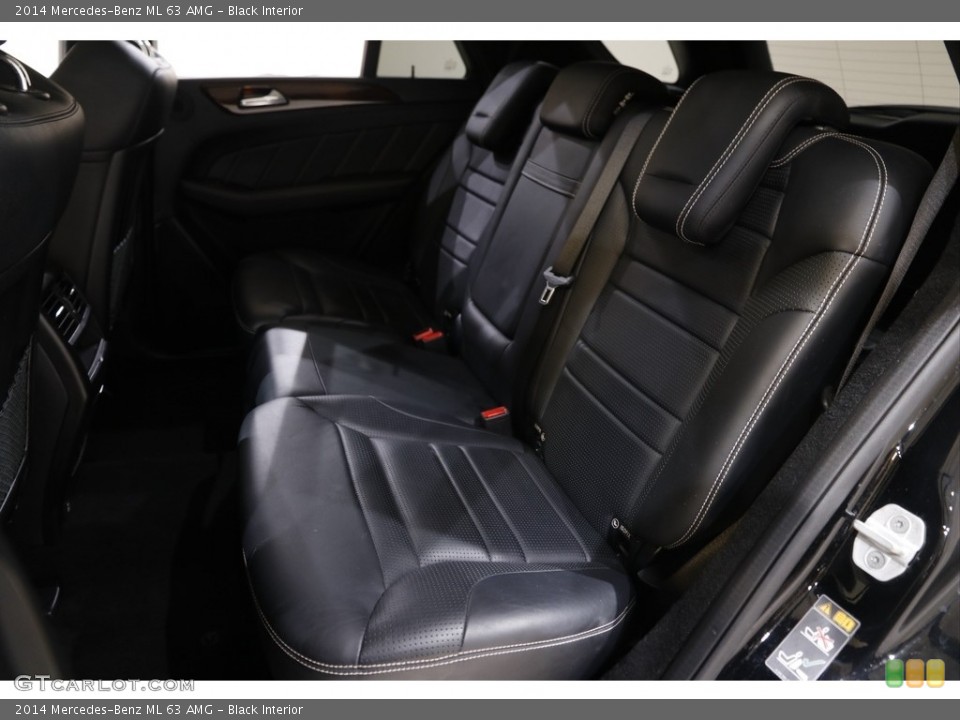 Black Interior Rear Seat for the 2014 Mercedes-Benz ML 63 AMG #142871412