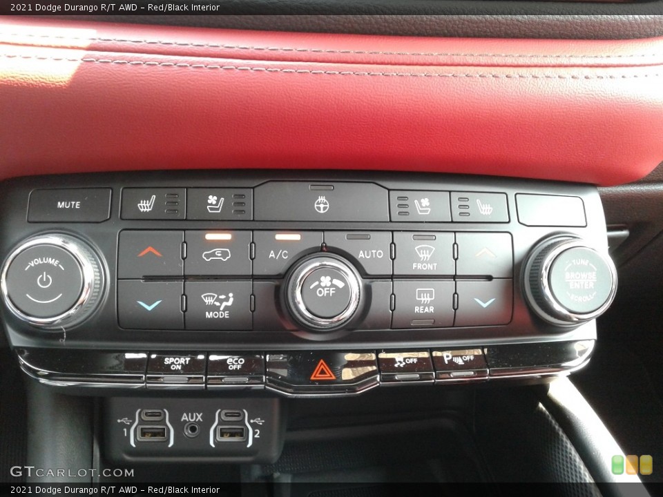 Red/Black Interior Controls for the 2021 Dodge Durango R/T AWD #142871559