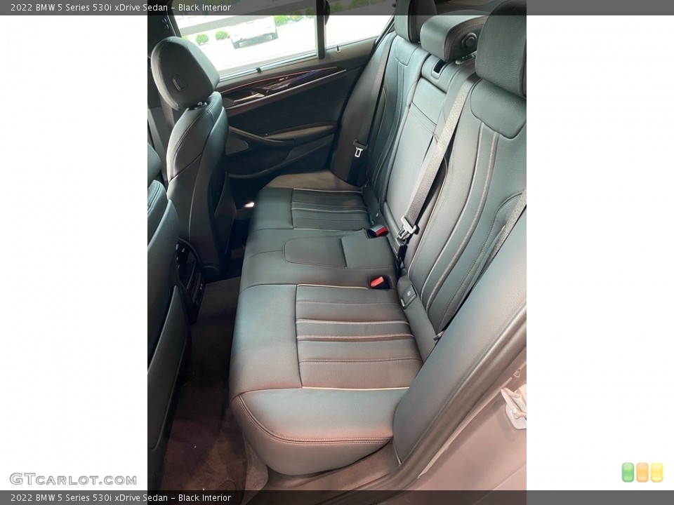 Black Interior Rear Seat for the 2022 BMW 5 Series 530i xDrive Sedan #142871682