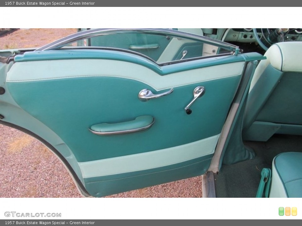 Green Interior Door Panel for the 1957 Buick Estate Wagon Special #142871751