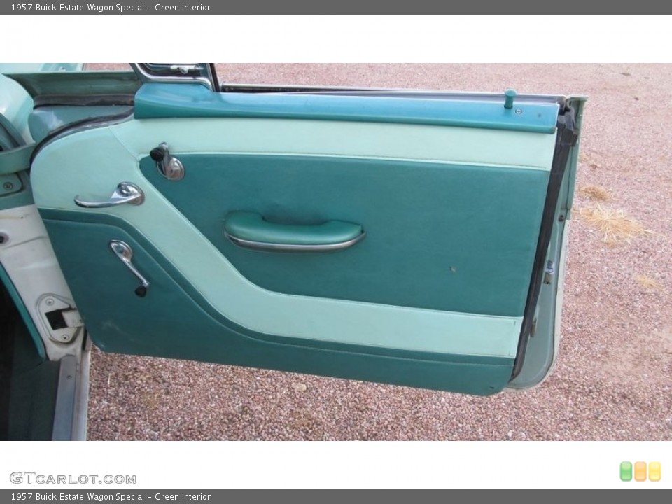 Green Interior Door Panel for the 1957 Buick Estate Wagon Special #142871856