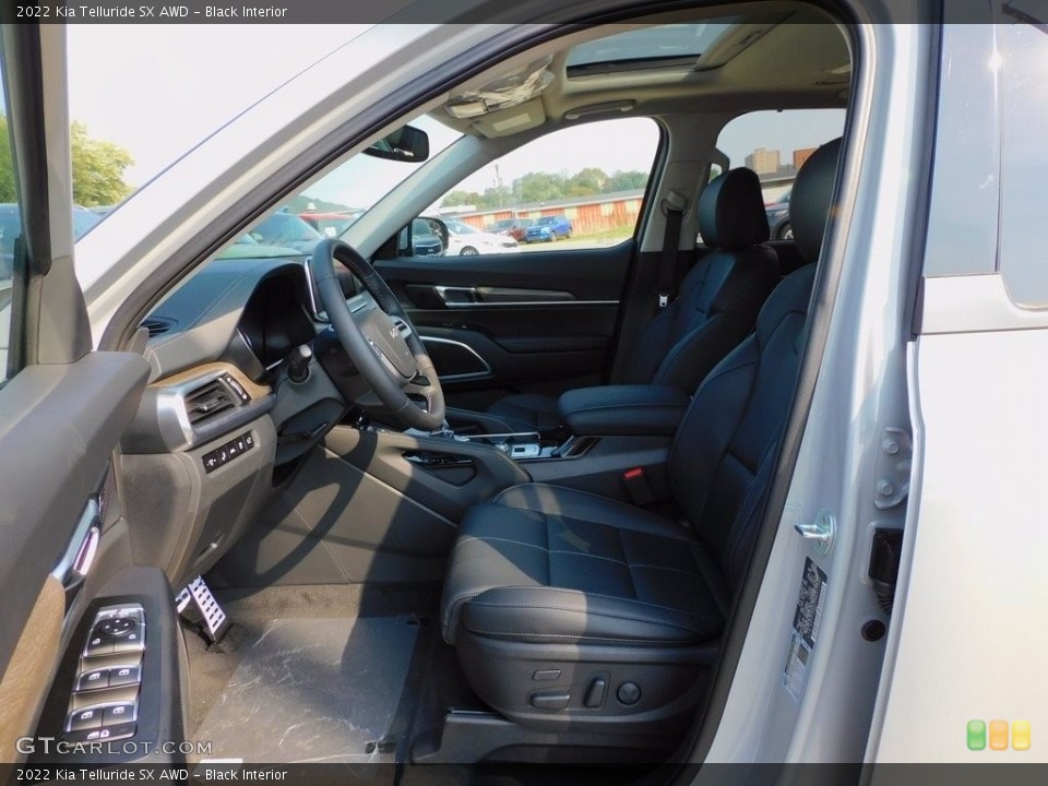 Black Interior Front Seat for the 2022 Kia Telluride SX AWD #142874707