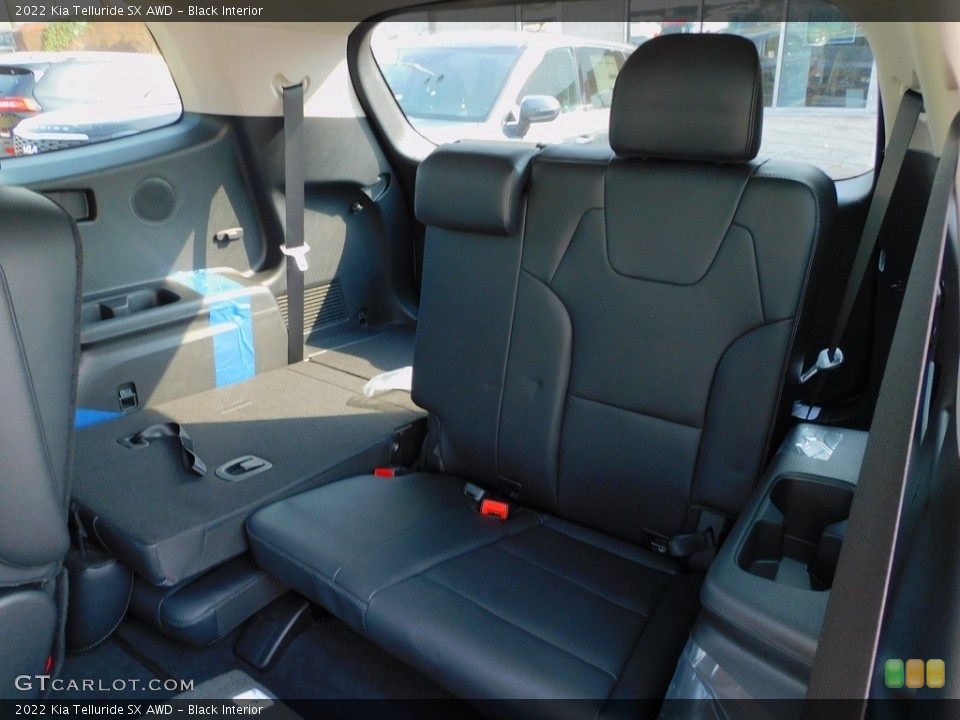 Black Interior Rear Seat for the 2022 Kia Telluride SX AWD #142874755