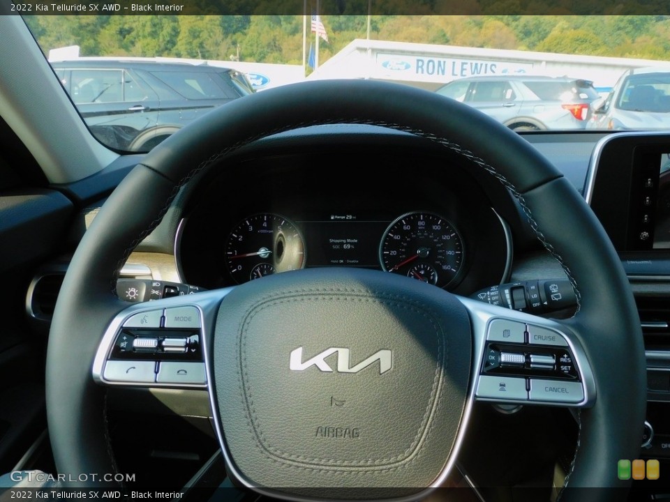 Black Interior Steering Wheel for the 2022 Kia Telluride SX AWD #142874908