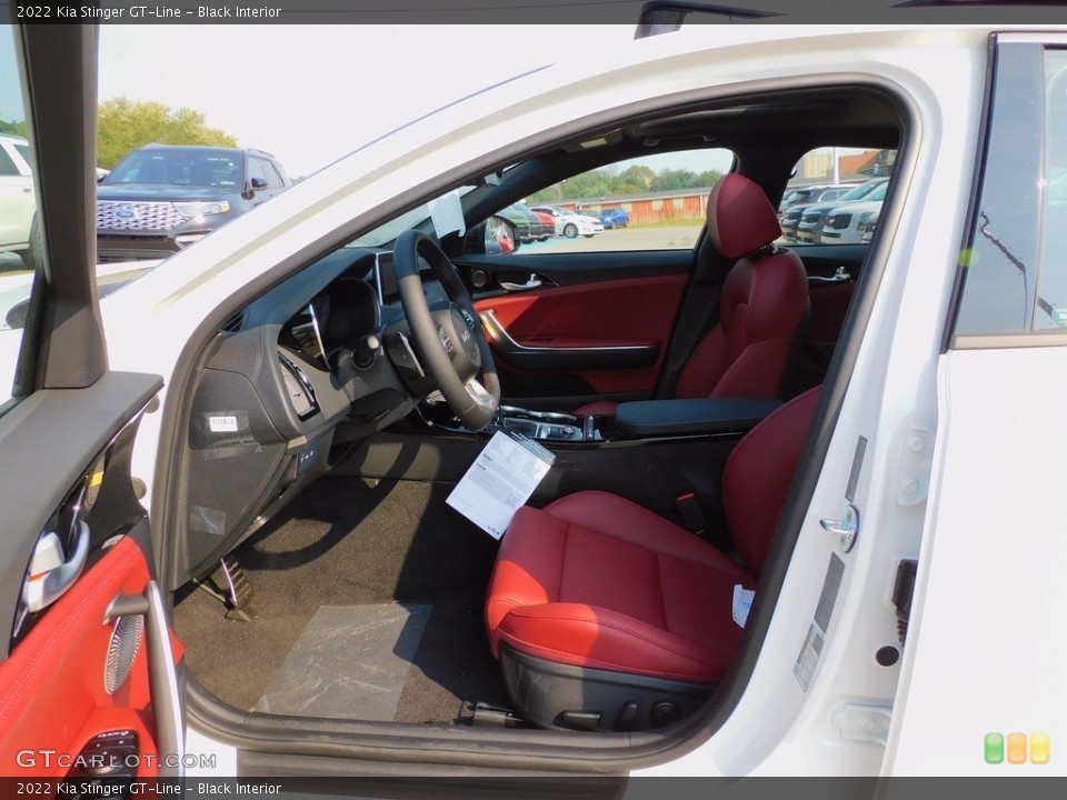 Black Interior Front Seat for the 2022 Kia Stinger GT-Line #142875187