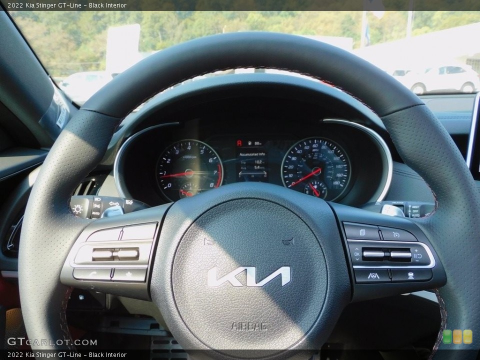 Black Interior Steering Wheel for the 2022 Kia Stinger GT-Line #142875406