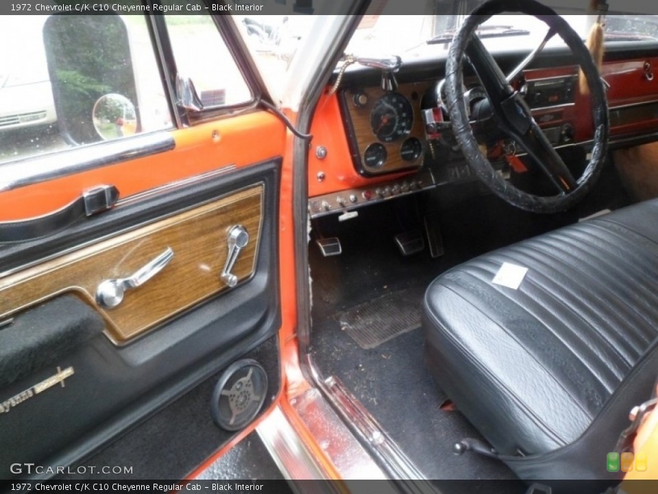 Black Interior Photo for the 1972 Chevrolet C/K C10 Cheyenne Regular Cab #142876117