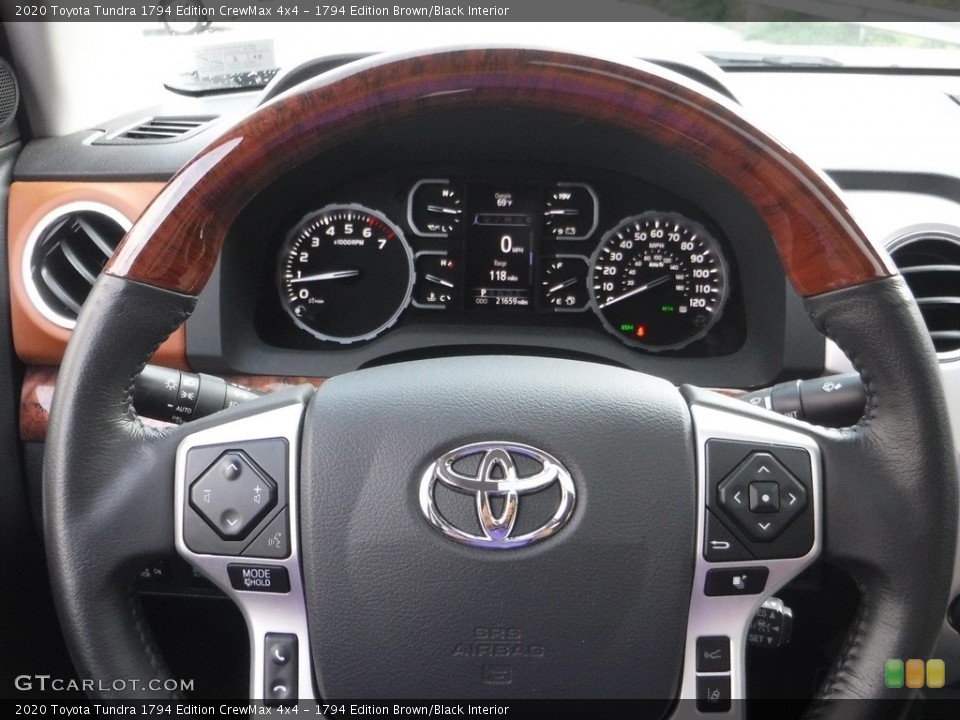 1794 Edition Brown/Black Interior Steering Wheel for the 2020 Toyota Tundra 1794 Edition CrewMax 4x4 #142877398