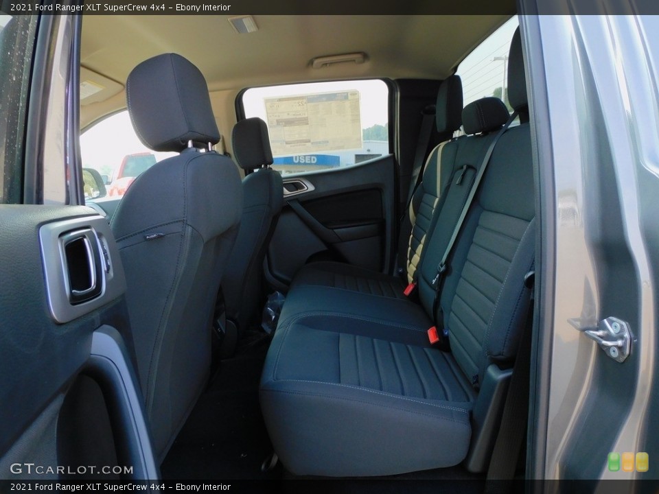 Ebony Interior Rear Seat for the 2021 Ford Ranger XLT SuperCrew 4x4 #142878709