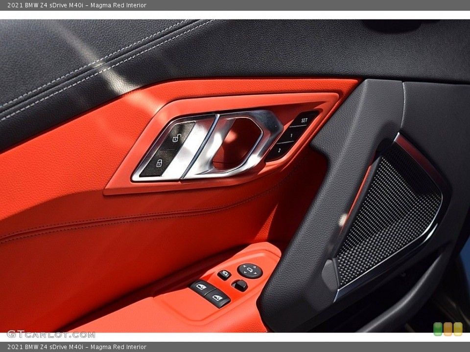 Magma Red Interior Door Panel for the 2021 BMW Z4 sDrive M40i #142882390