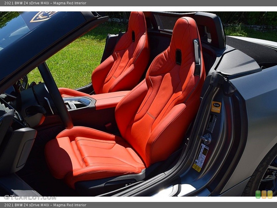 Magma Red Interior Front Seat for the 2021 BMW Z4 sDrive M40i #142882469
