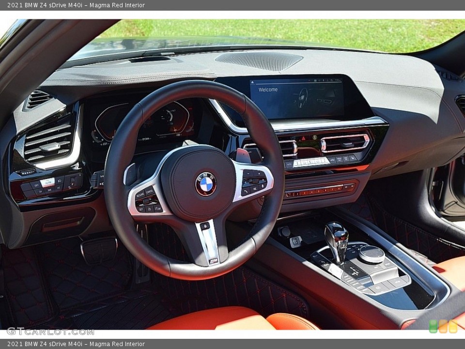 Magma Red Interior Dashboard for the 2021 BMW Z4 sDrive M40i #142882492