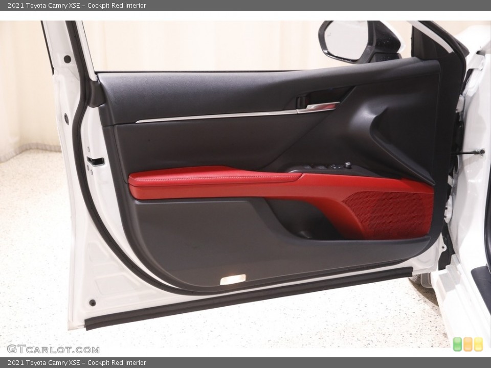 Cockpit Red Interior Door Panel for the 2021 Toyota Camry XSE #142882642