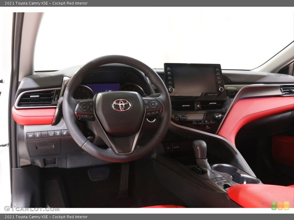 Cockpit Red Interior Dashboard for the 2021 Toyota Camry XSE #142882678