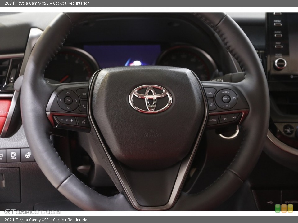Cockpit Red Interior Steering Wheel for the 2021 Toyota Camry XSE #142882696