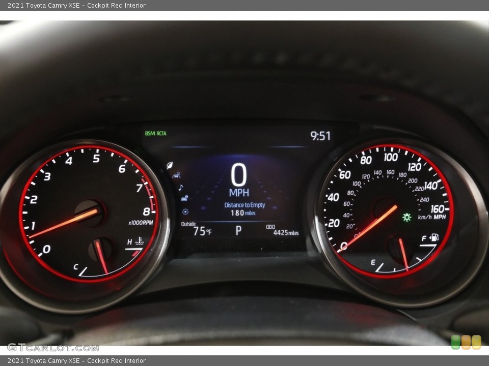 Cockpit Red Interior Gauges for the 2021 Toyota Camry XSE #142882714