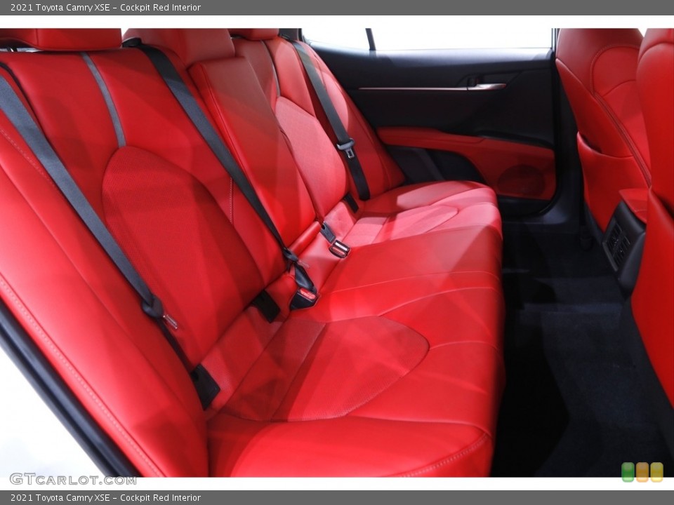 Cockpit Red Interior Rear Seat for the 2021 Toyota Camry XSE #142882879