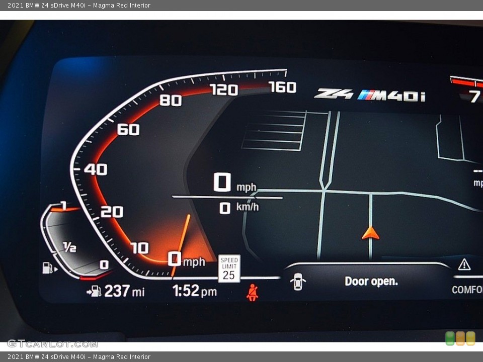 Magma Red Interior Gauges for the 2021 BMW Z4 sDrive M40i #142882930