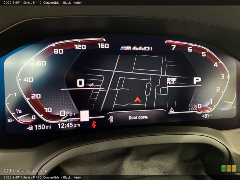 Black Interior Gauges for the 2022 BMW 4 Series M440i Convertible #142883614