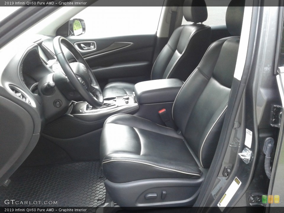 Graphite Interior Photo for the 2019 Infiniti QX60 Pure AWD #142883878
