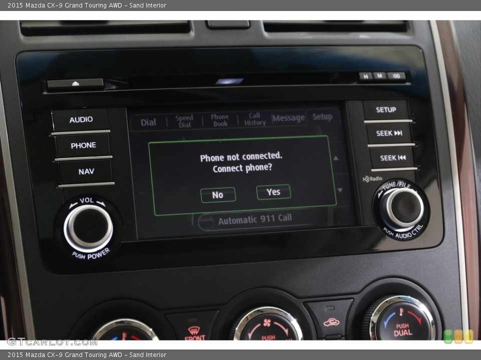 Sand Interior Controls for the 2015 Mazda CX-9 Grand Touring AWD #142883899