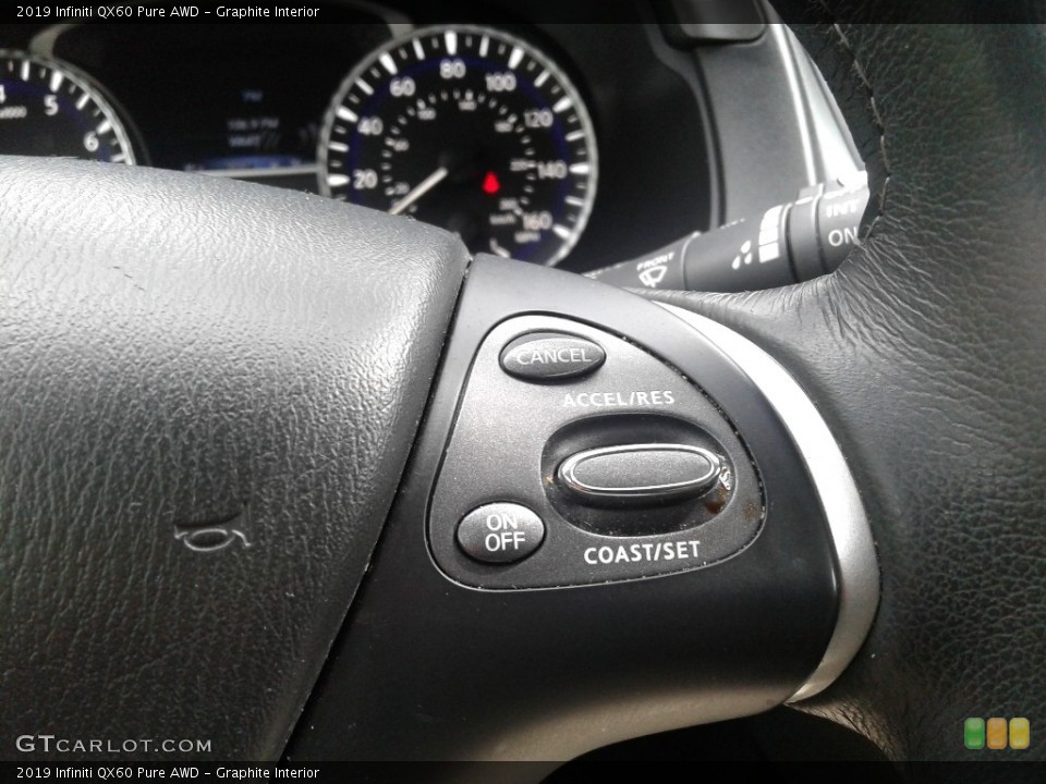 Graphite Interior Steering Wheel for the 2019 Infiniti QX60 Pure AWD #142884142
