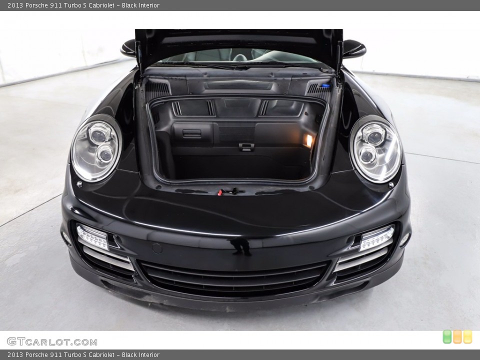Black Interior Trunk for the 2013 Porsche 911 Turbo S Cabriolet #142884304