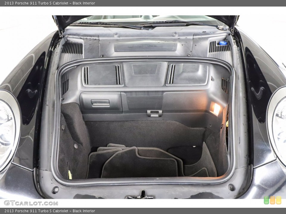Black Interior Trunk for the 2013 Porsche 911 Turbo S Cabriolet #142884328