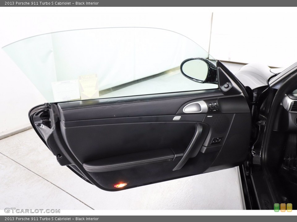 Black Interior Door Panel for the 2013 Porsche 911 Turbo S Cabriolet #142884391