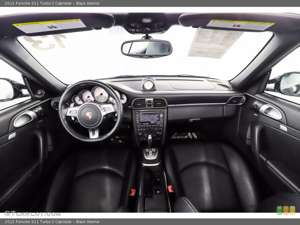 Black Interior Dashboard for the 2013 Porsche 911 Turbo S Cabriolet #142884436