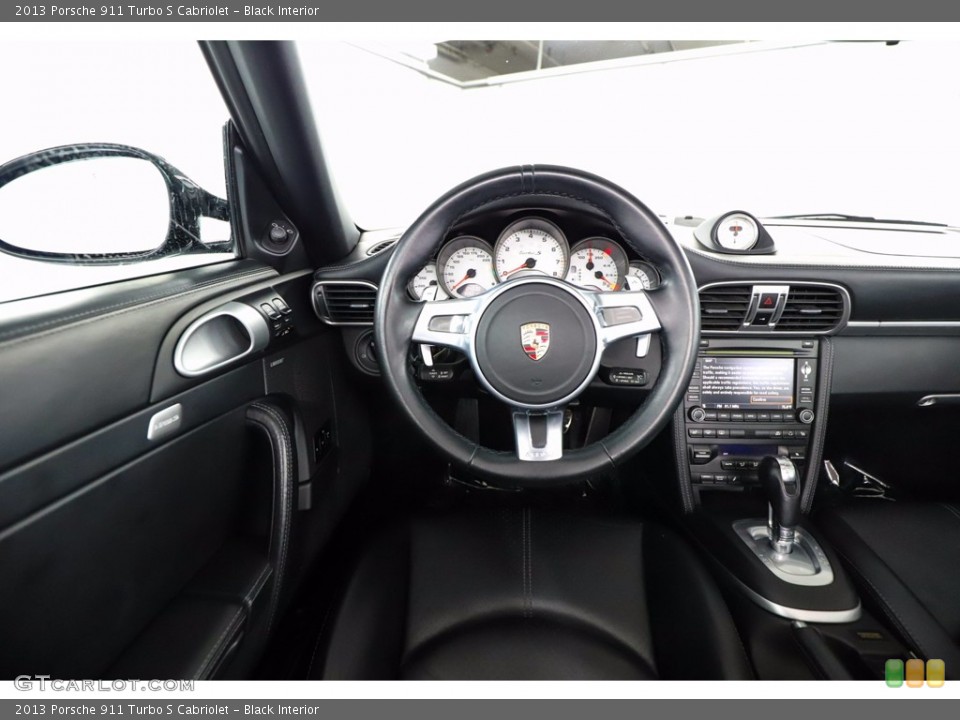 Black Interior Steering Wheel for the 2013 Porsche 911 Turbo S Cabriolet #142884457