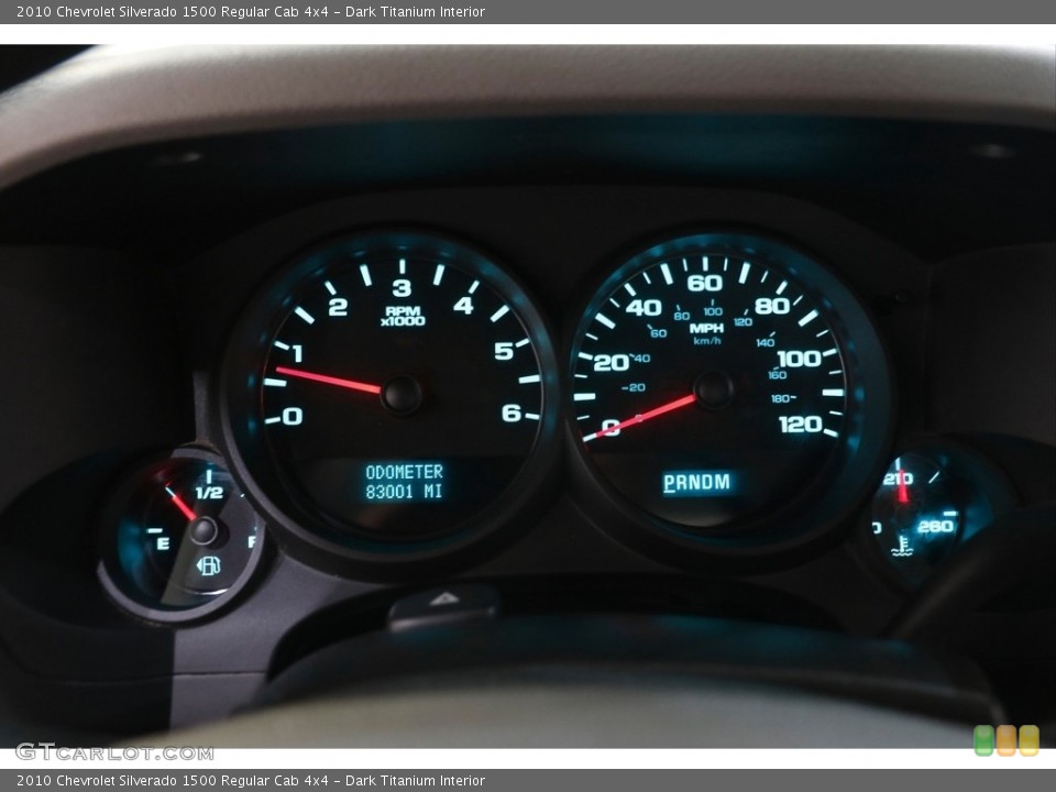 Dark Titanium Interior Gauges for the 2010 Chevrolet Silverado 1500 Regular Cab 4x4 #142887088