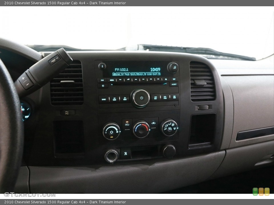 Dark Titanium Interior Controls for the 2010 Chevrolet Silverado 1500 Regular Cab 4x4 #142887094