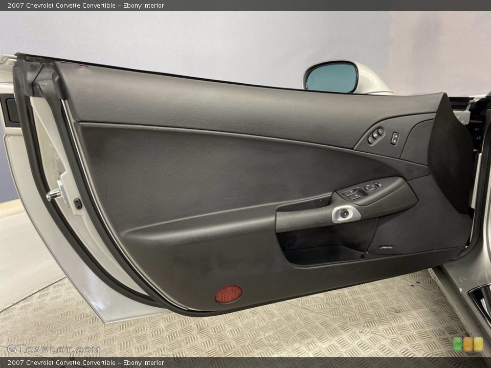 Ebony Interior Door Panel for the 2007 Chevrolet Corvette Convertible #142888156