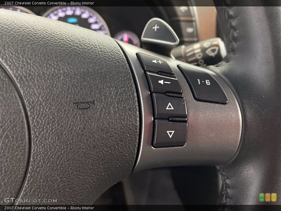 Ebony Interior Steering Wheel for the 2007 Chevrolet Corvette Convertible #142888315