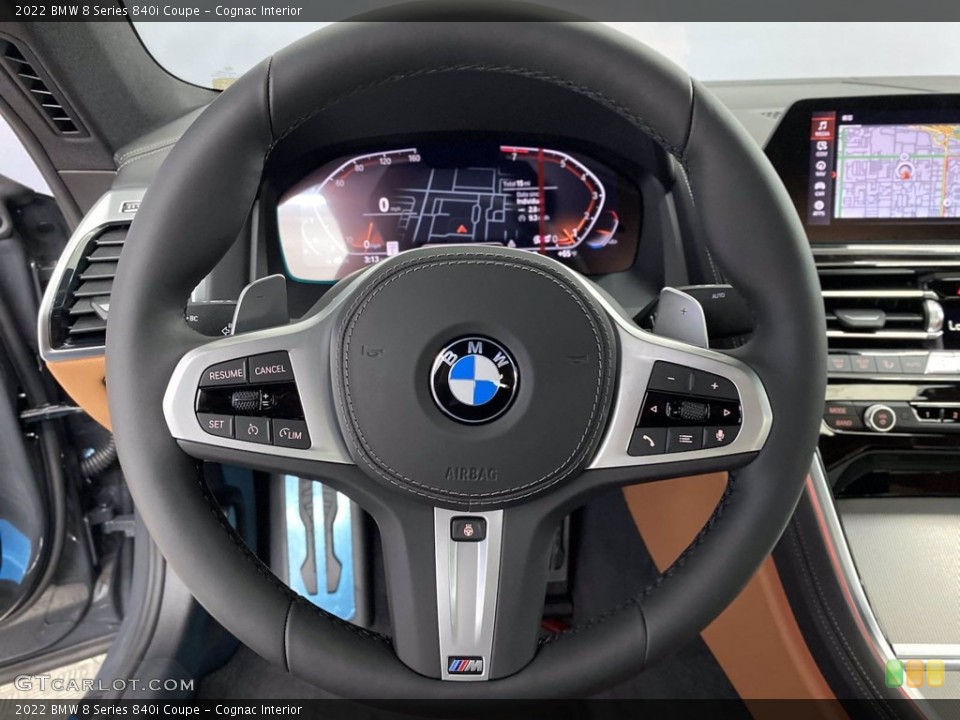 Cognac Interior Steering Wheel for the 2022 BMW 8 Series 840i Coupe #142889806